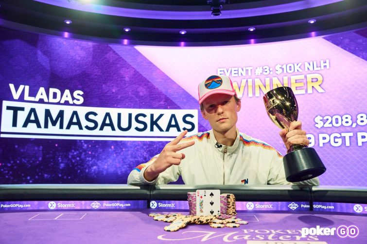 Tamasauskas ya suma dos victorias en el Poker Masters 2023